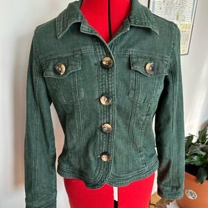 Ami Forest Green Jean Jacket